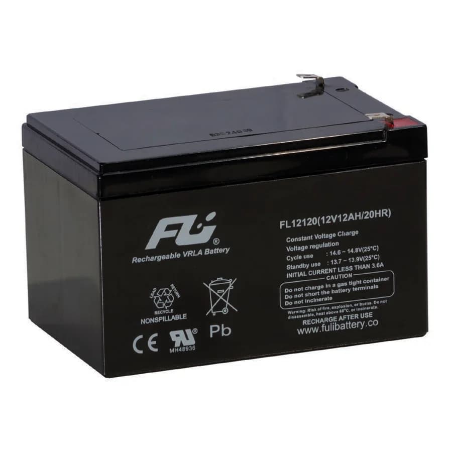 Batería sellada Fulibattery FL12120GS de 12 voltios y 12 amperios-hora