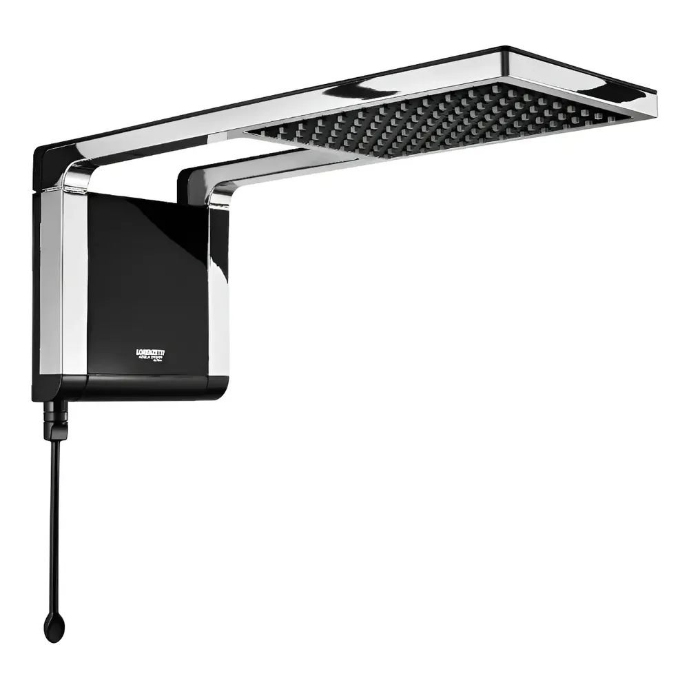Ducha eléctrica Lorenzetti Acqua Storm negro cromado, 220 V