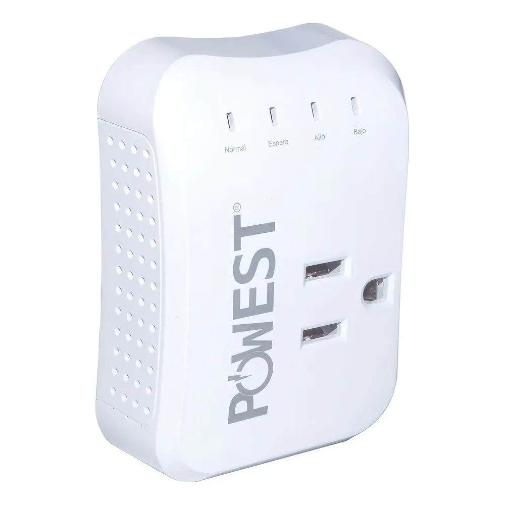 Protector de voltaje Powest Multimatic con dos tomas