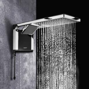 Ducha eléctrica Lorenzetti Acqua Duo Ultra negro cromado 110vl
